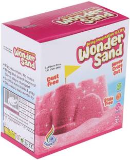 ARNIYAVALA Wonder Sand 500 Grams for Play. Smooth Sand for Kids (Pink 500 Grams)