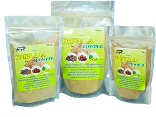 Adiveda Triphala Powder in 3:2:1 ratio of Amla:Baheda:Harad Quick Relief from Digestive Problems