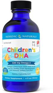 Nordic Naturals Children's DHA Strawberry 4 fl oz(119 ml) Strawberry Flavored Liquid