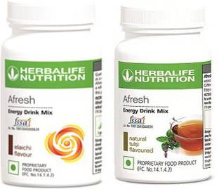 HERBALIFE Afresh Energy Drink Mix - Elaichi Flavor & Tulsi Flavor For Weight Loss Energy Drink