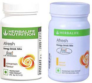 HERBALIFE Afresh Energy Drink Mix - Cinnamon Flavor & Lemon Flavor For Weight Loss Energy Drink