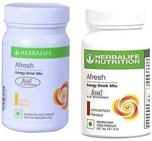 HERBALIFE Afresh Energy Drink Mix - Lemon Flavor & Cinnamon Flavor For Weight Loss Energy Drink