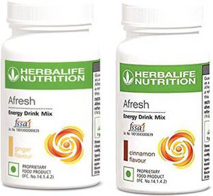 HERBALIFE Afresh Energy Drink Mix - Ginger Flavor & Cinnamon Flavor For Weight Loss Energy Drink
