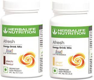 HERBALIFE Afresh Energy Drink Mix - Elaichi Flavor & Ginger Flavor For Weight Loss Energy Drink