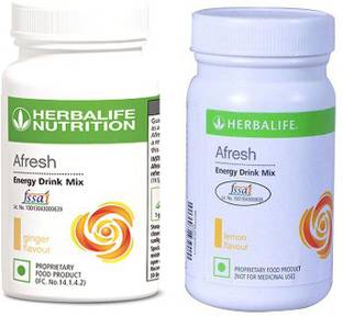 HERBALIFE Afresh Energy Drink Mix - Ginger Flavor & Lemon Flavor For Weight Loss Energy Drink