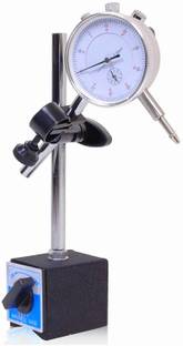 GoodsBazaar 0-25mm Dial Indicator DTI Gauge Micrometer + Magnetic Base Stand Holder Magnets Indicator Transfer Stand