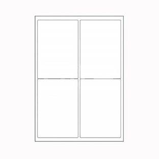 ShikharRetails Easyship Sticky Labels (A4 Size Sheet with 4 Pre-Cut Labels Per Sheet) - to Print Order Labels & Invoices (4 Label in 1 Sheets) 10 Sheets Self adhesive Paper Label