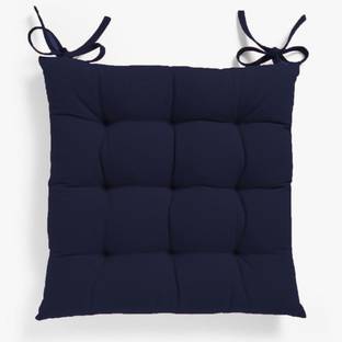 Angel Mommy Cotton Single Chair Cushion Cotton Solid Chair Pad Pack of 1