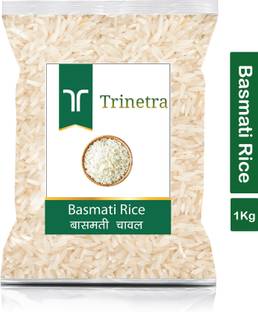 Trinetra Best Quality Basmati Rice-1Kg (Pack Of 1) Basmati Rice (Long Grain, Raw)