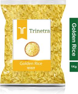 Trinetra Best Quality Golden Rice-1Kg (Pack Of 1) Yellow Rice (Medium Grain, Parboiled)
