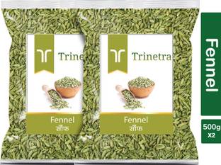 Trinetra Premium Quality Saunf (Fennel Seeds)-500gm (Pack Of 2)