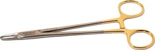 FusionKraft Mayo Hegar Needle Holder, Tungsten Carbide (TC) Jaw Inserts, 7" Needle Holders