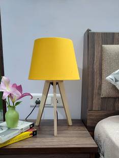 PlyPandit Tripod Table Lamp with All Fresh Color and Finishes (Yellow) Table Lamp