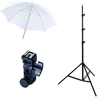 WON Studio Photo_51 33 Umbrella Light Setup with B-Bracket and Stand (Pack of 3) Tripod Kit