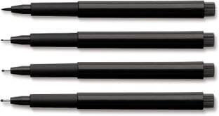 FABER-CASTELL Pitt Pen Set 4 Black (S,F,M,B)