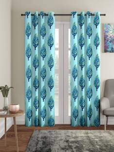Flipkart SmartBuy 270 cm (9 ft) Polyester Semi Transparent Long Door Curtain (Pack Of 2)