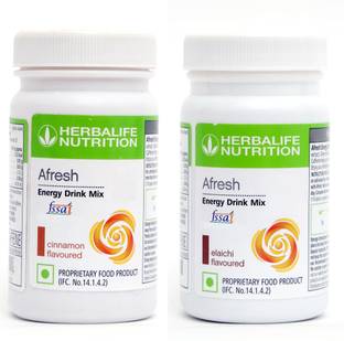 HERBALIFE Afresh Energy Drink - Cinnamon Flavor & Elaichi Flavor For Weight Loss Energy Drink