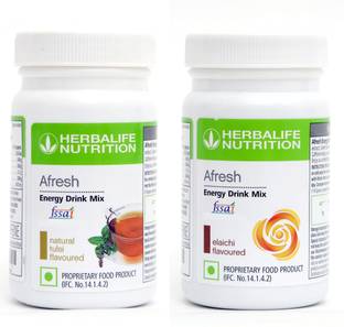 HERBALIFE Afresh Energy Drink - Tulsi Flavor & Elaichi Flavor For Weight Loss Energy Drink