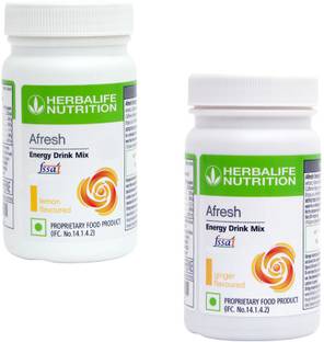 HERBALIFE Afresh Energy Drink Mix - Lemon Flavor & Ginger Flavor For Weight Loss Energy Drink
