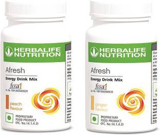 HERBALIFE Afresh Energy Drink Mix - Peach Flavor & Ginger Flavor For Weight Loss Energy Drink