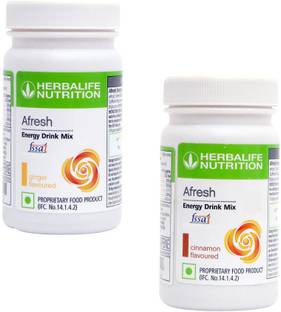 HERBALIFE Afresh Energy Drink Mix - Ginger Flavor & Cinnamon Flavor For Weight Loss Energy Drink