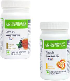 HERBALIFE Afresh Energy Drink Mix - Tulsi Flavor & Lemon For Weight Loss Energy Drink