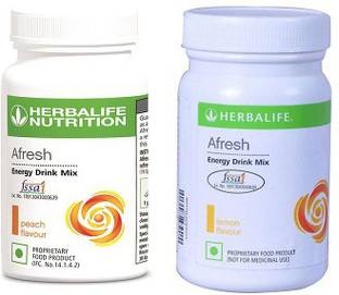 HERBALIFE Afresh Energy Drink Mix - Peach Flavor & Lemon Flavor For Weight Loss Energy Drink
