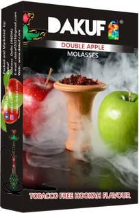 DAKUF DOUBLE APPLE MYA MOLASES FLOWER GENUINE QUALITY 5 CHILLUM SURFFING 3 HOURS NON STOP USE DOUBLE APPLE Hookah Flavor DOUBLE APPLE Hookah Flavor