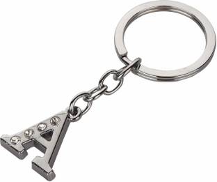 Grazy Alphabet Initial Name" A" Metal Personalized Keychain Custom Keyring Key Chain