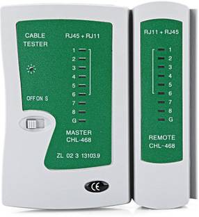 TERABYTE RJ45 and RJ11 LAN network Ethernet internet cable Tester RJ 45 Cat5 RJ 11/12 Network Cable Tester for RJ45 RJ11 RJ12 CAT5 CAT 6 Lan Adapter Tester Without Battery Network Interface Card