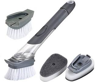 PSYCHE dish pan pot washing tools soap dispensing sink cleaning scrub kitchen brush Scrub Pad, Scrub Sponge, Sponge Wipe