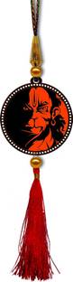 GiftzLane Hanuman Kesri / Bajrang Bali Car Hanging Ornament