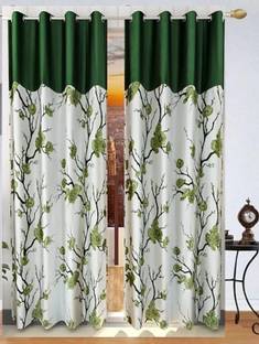 Sehbhagi 214 cm (7 ft) Door Polyester Blackout Curtain (Pack Of 2)