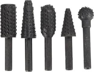DIGICOP Rasp File Drill Bits Rasp Set Drill Grinder Drill Rasp For Woodworking Carving Tool Round Shank Rotary Burr Set