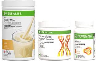 HERBALIFE Weight Loss Combo (Formula 1 Nutritional Shake+Protein Powder+Afresh Energy Drink) Energy Drink