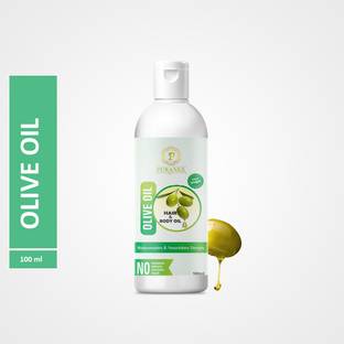 puranex 100% Cold Pressed Extra Light Olive Oil For Hair, Skin & Body- Hair Oil 100 ml Hair Oil