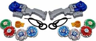 Kmc kidoz combo 4D Systems Magic Gyro Top Plate Bey Blade Spinning Top - Multi Color