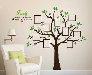 Wallzone Family Tree Medium Vinyl Wallstickers (110 cm x 95 cm)
