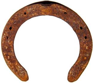 Urancia Rare Big Size Kale Ghode Ki Naal Black Horse Shoe 10 Years Old Iron Yantra