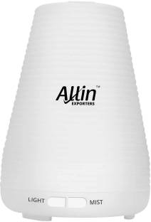 Allin Exporters Ultrasonic Diffuser and Humidifier, 2 in 1 6 Colored LED Lights Spray Aroma Diffuser LED Ultrasonic Humidifier