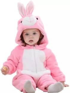 BRANDONN Romper For Baby Boys & Baby Girls Casual Printed Wool Blend
