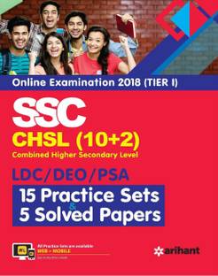 Ssc Chsl Combined Higher Secondary Level 15 Practice Sets & Solved Papers