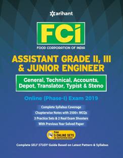Fci Assistant Grade 2 , 3 and Junior Engineer Online Phase -1 Exam 2019