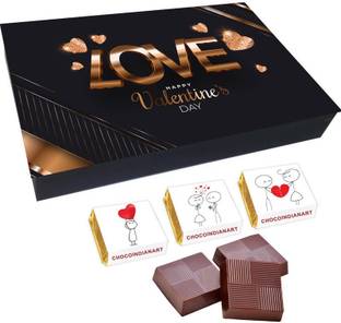 CHOCOINDIANART Very Nice Happy Valentine's Day, 12pcs Chocolate Gift Box (24), Truffles