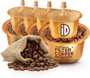iD 100% Authentic Ready to Use, Instant Filter Coffee Decoction 30 Cups | 600ml Coffee Liquid (150ml x 4) | Add Hot Milk and Sugar to Taste Filter Coffee