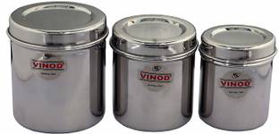 VINOD Steel Grocery Container  - 250 ml, 350 ml, 450 ml