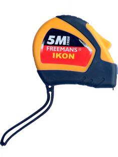 FREEMANS 5m ikon tape heavy duty rubber grip switch model Measurement Tape
