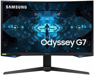 Samsung Odyssey G7 1000R 81.28 cm (32 inch) Curved Full HD LED Backlit VA Panel Gaming Monitor (LC32G75TQSWXXL)
