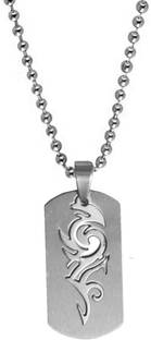 Shiv Jagdamba Stylish Biker Dog Tag Sterling Silver स्टेनलेस स्टील पेंडेंट