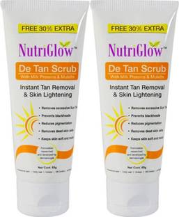 NutriGlow DE-TAN Face Scurb (Pack of 2) Scrub